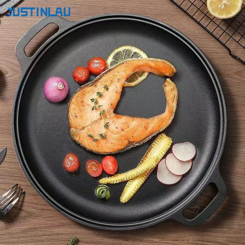 JUSTINLAU Double-Ear Frying Pa - Mini Pancake Griddle reseña y precio