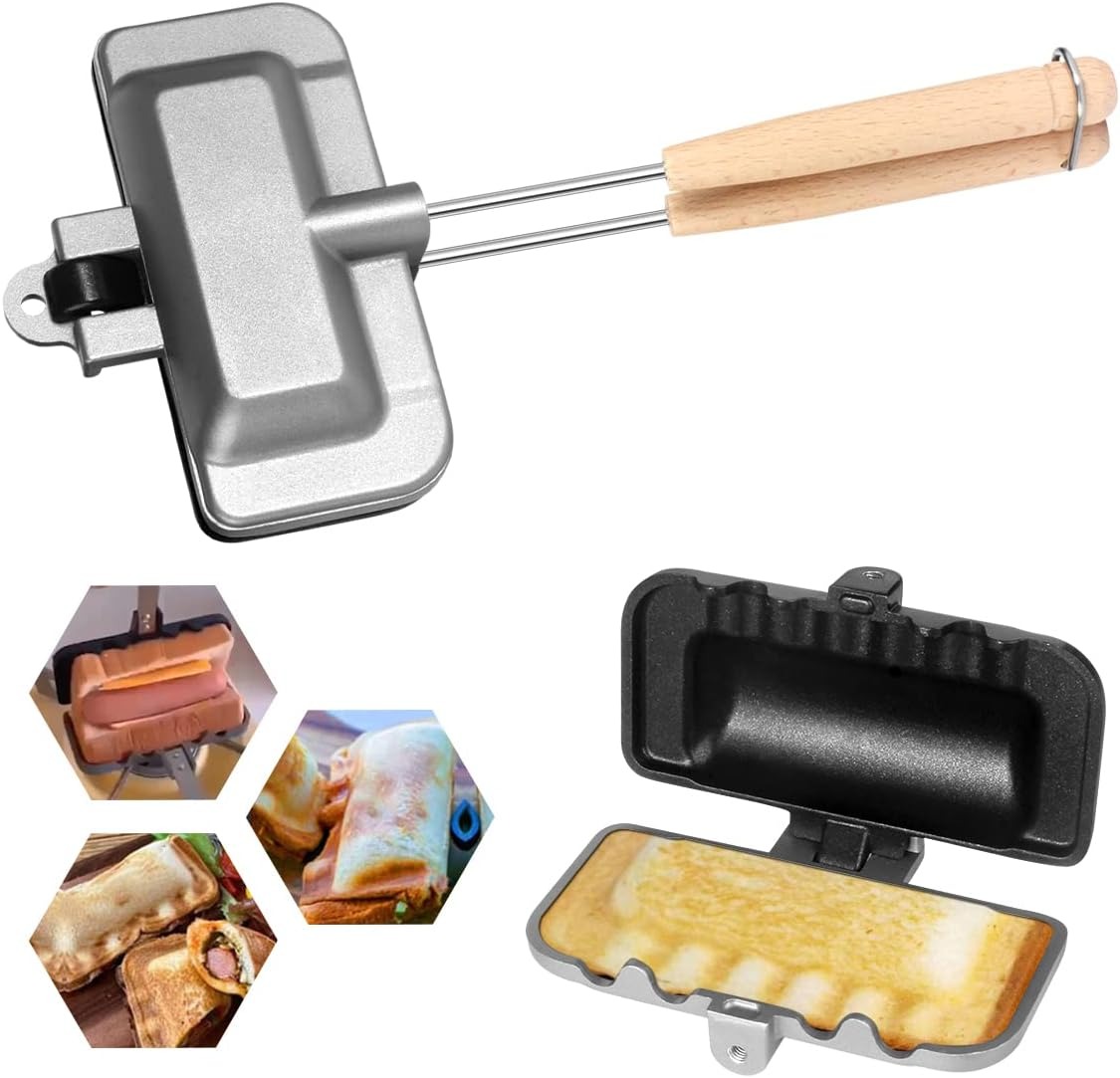 Double Sided Frying Pan, Sandw - Mini Pancake Griddle reseña y precio
