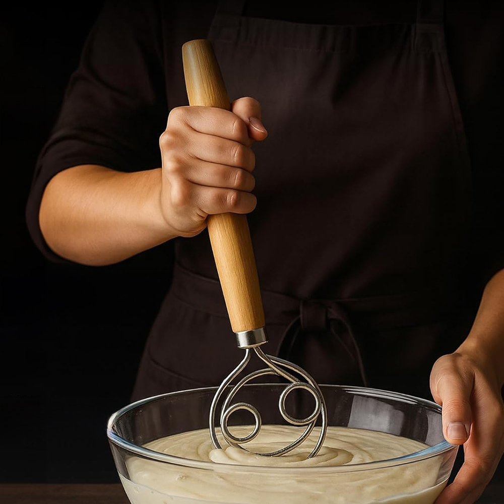 304 Stainless Steel Dough Whis - Danish Pancake Pan reseña y precio