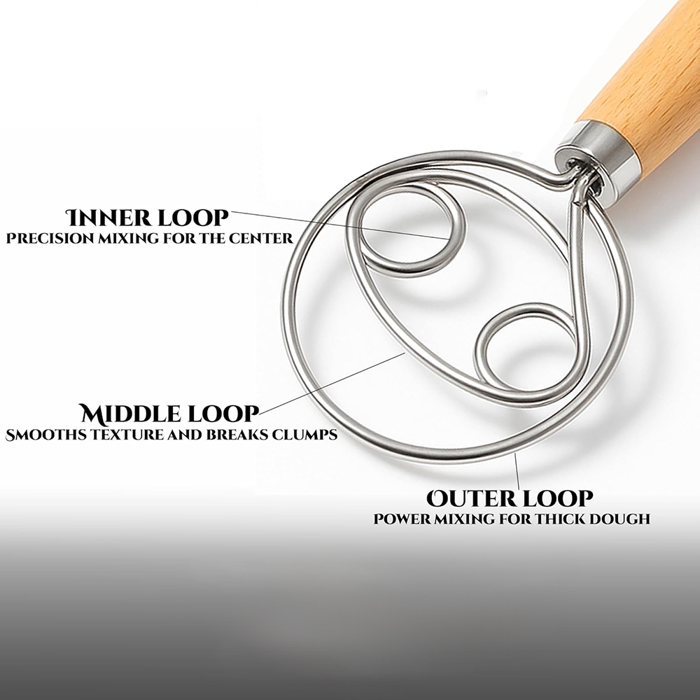 304 Stainless Steel Dough Whis - Danish Pancake Pan reseña y precio