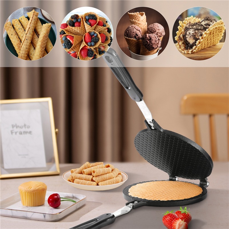 22cm Non-Stick Egg Roll Waffle - Waffle Cone Maker reseña y precio