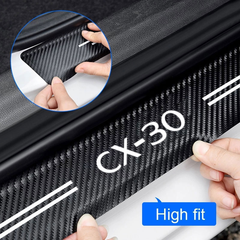 Car Door Sill Guard Plate Thre - Crepe Pan Carbon reseña y precio