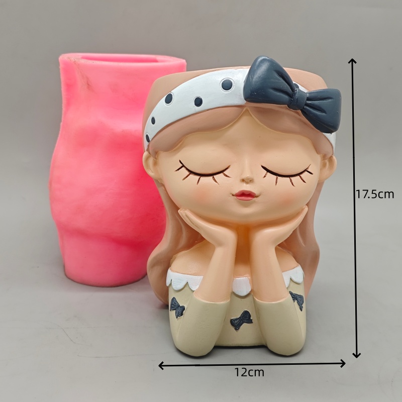 Silicone mold cute bow girl fl - Potsticker Mold reseña y precio