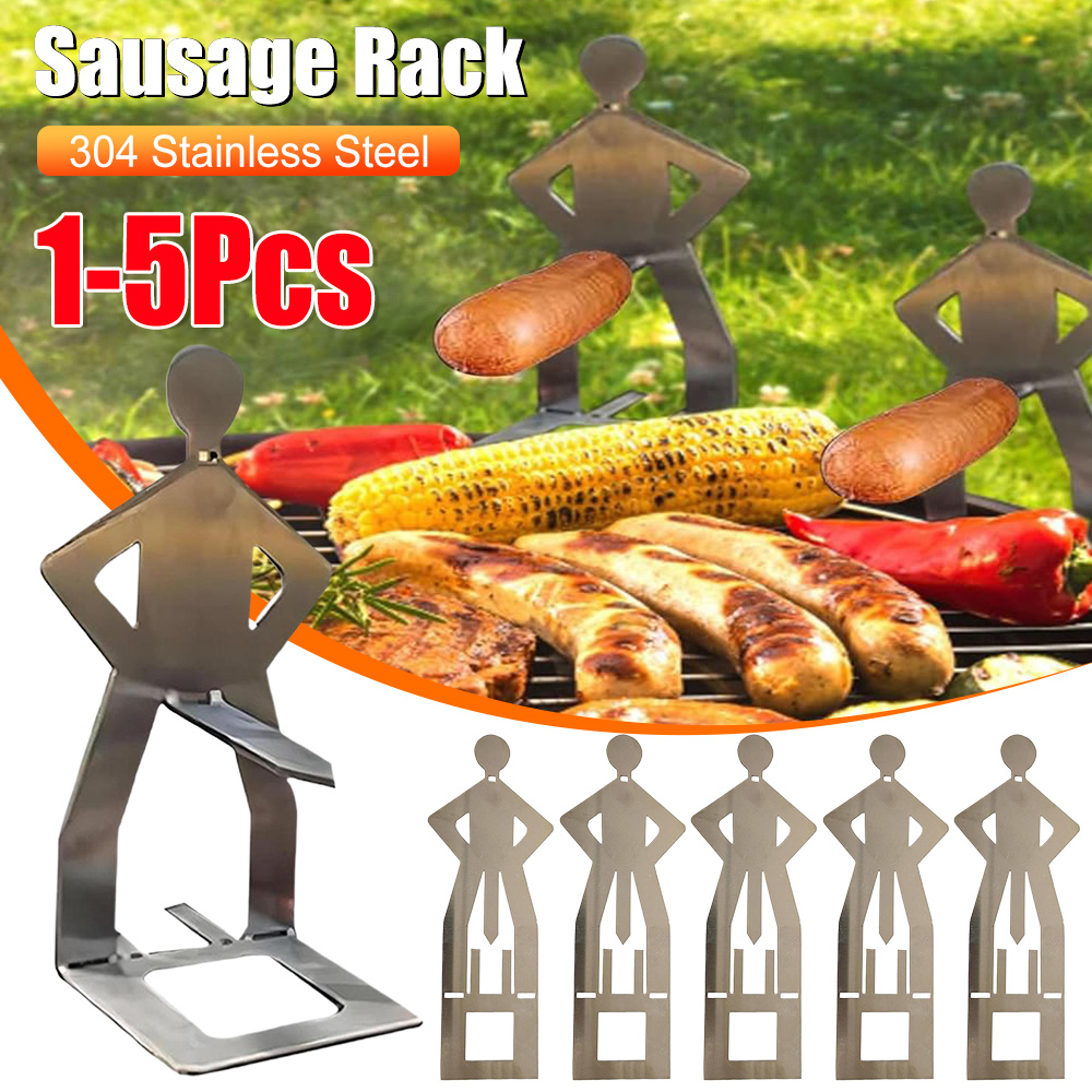 5-1PCS BBQ Sausage Holder Stai - Hot Dog Press reseña y precio