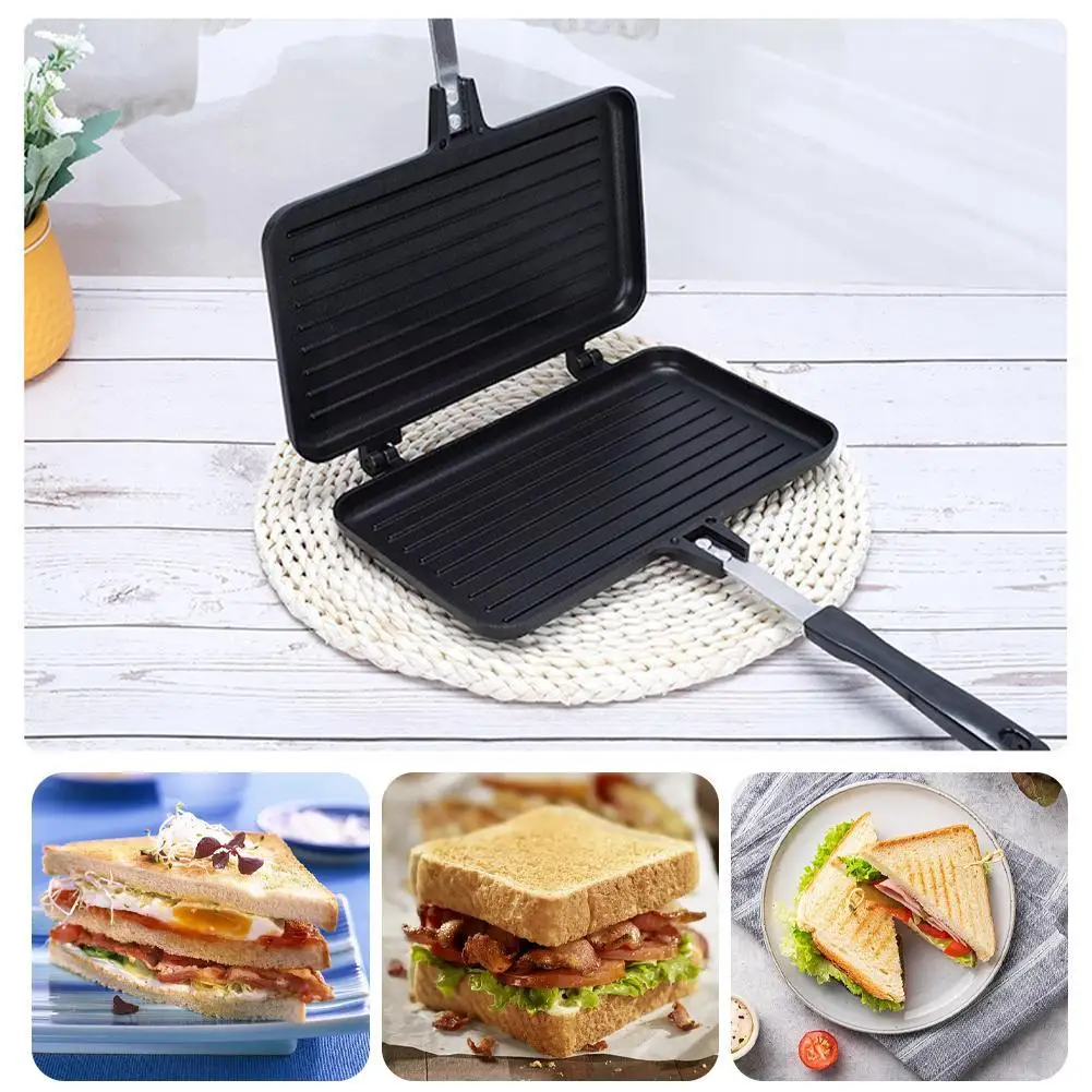 Double-Sided Frying Pan Non-St - Mini Pancake Griddle reseña y precio