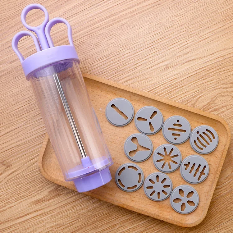 DIY Manual Cookie Press Maker  - Churros Maker Gun reseña y precio
