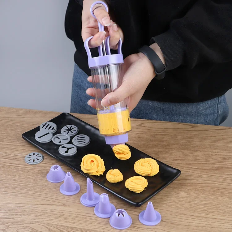 DIY Manual Cookie Press Maker  - Churros Maker Gun reseña y precio