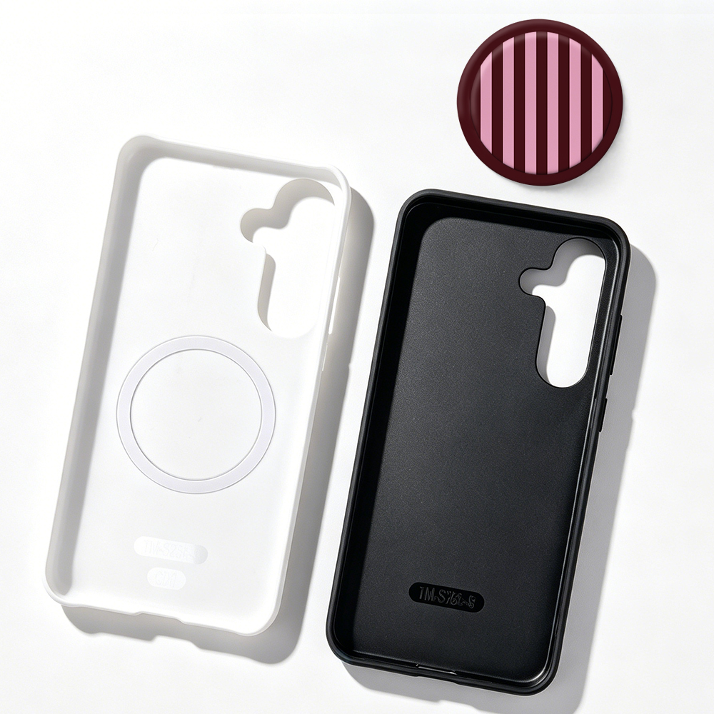 Stripe Magnetic Case For Samsu - Taco Stand Holder reseña y precio