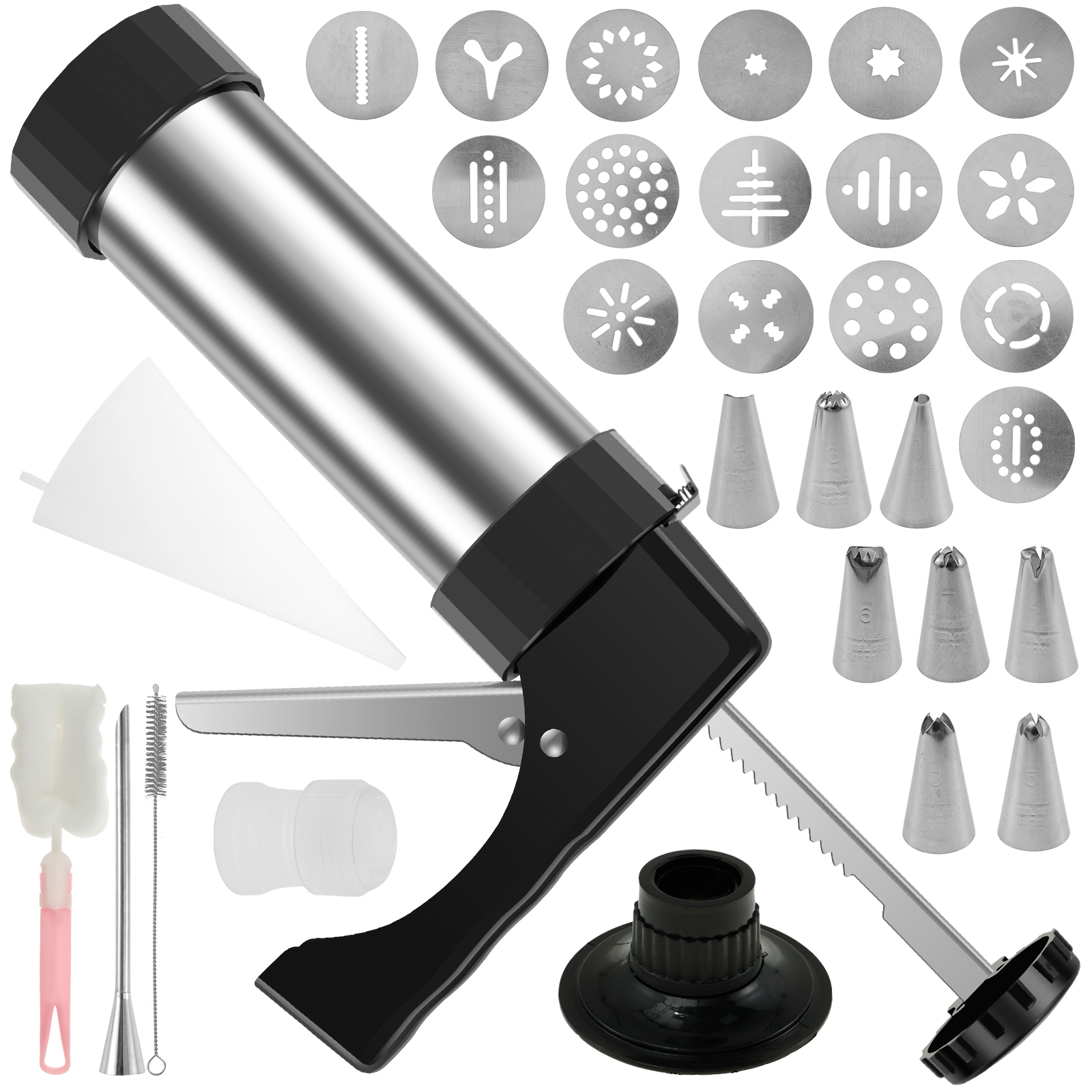 Cookie Press Gun Tips Set Stai - Churros Maker Gun reseña y precio
