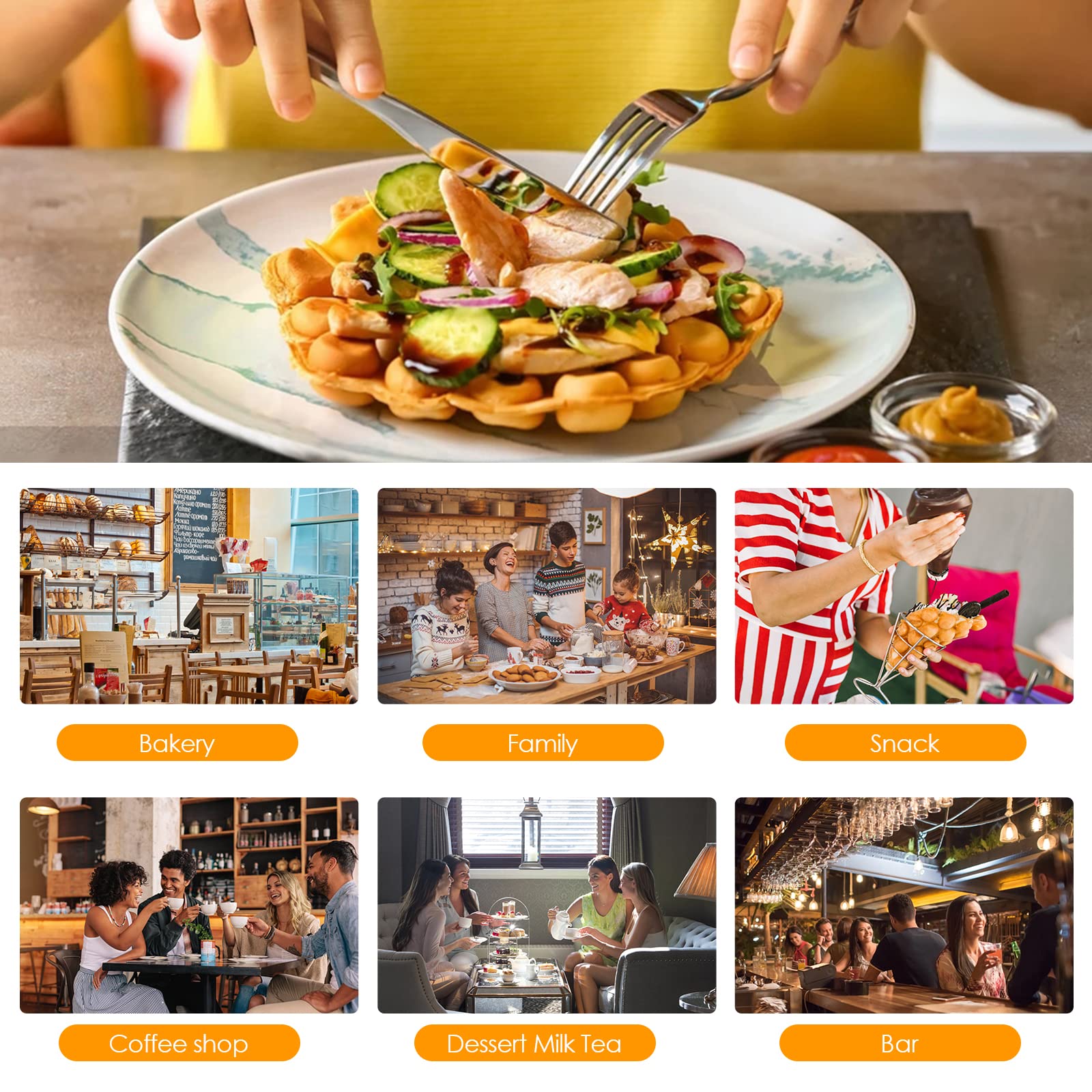 New Household Electric Non-Sti - Waffle Cone Maker reseña y precio