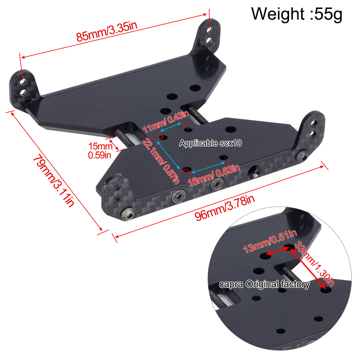 Carbon Fiber Chassis Skid Plat - Crepe Pan Carbon reseña y precio
