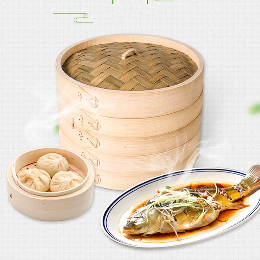 Chinese Steamer Basket Bamboo  - Bao Steamer Bamboo reseña y precio