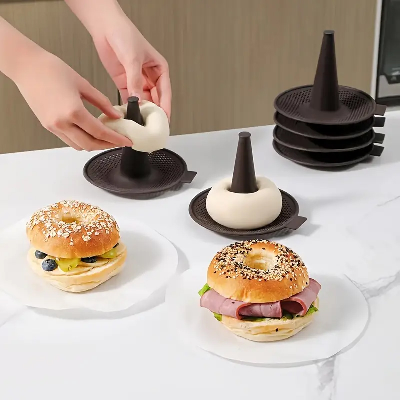 6/12pcs Baking Mold Set Silico - Donut Mold Silicone reseña y precio