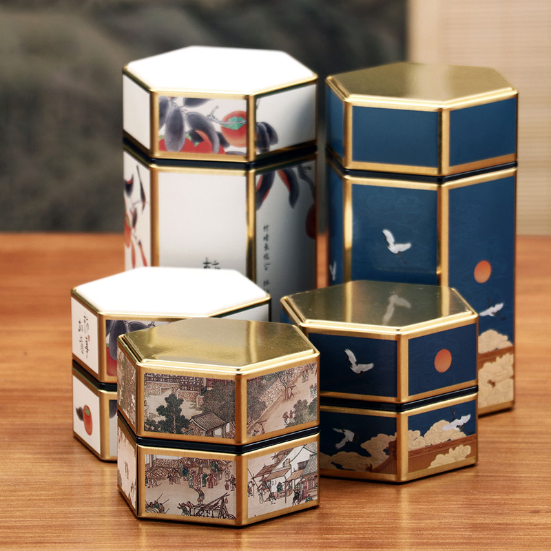 Creative Hexagonal Teapot Tin  - Cast Iron Corn reseña y precio