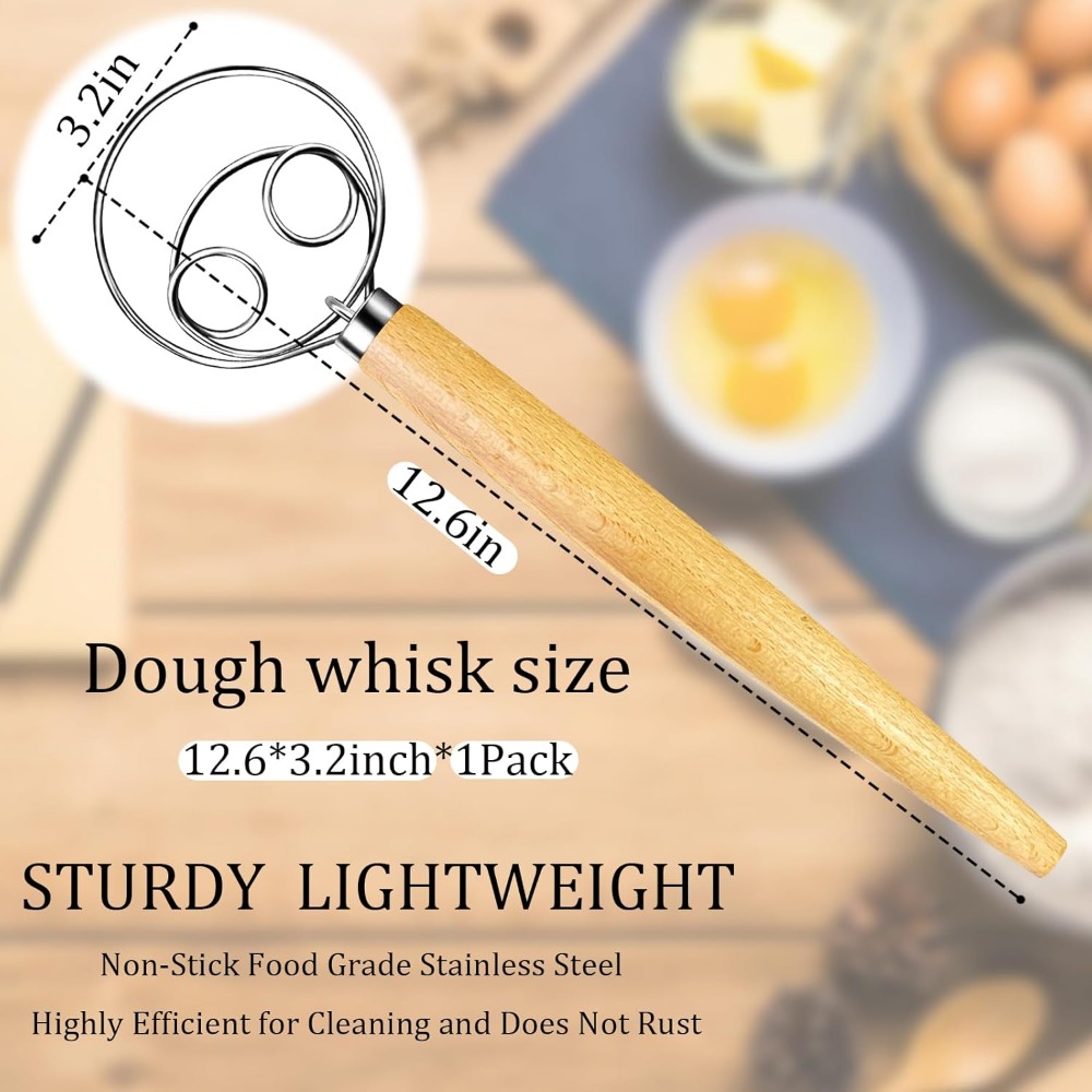 Danish Dough Whisk Stainless S - Danish Pancake Pan reseña y precio