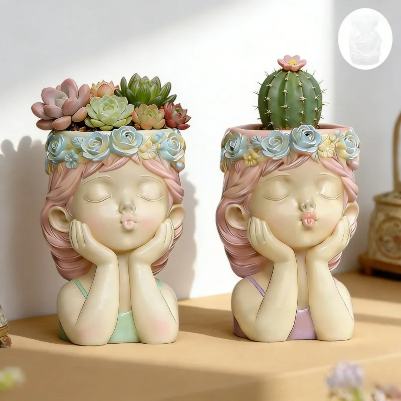 Pouting Girl With Flower Crown - Potsticker Mold reseña y precio