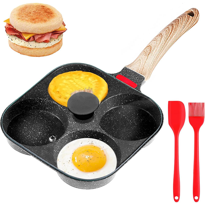 Deepened Egg Frying Pan with L - Mini Pancake Griddle reseña y precio