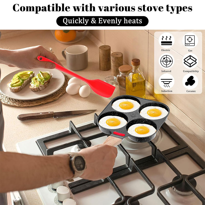 Deepened Egg Frying Pan with L - Mini Pancake Griddle reseña y precio