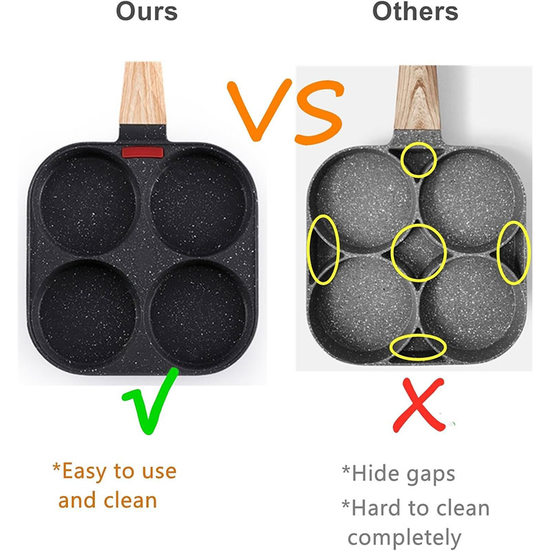 Deepened Egg Frying Pan with L - Mini Pancake Griddle reseña y precio
