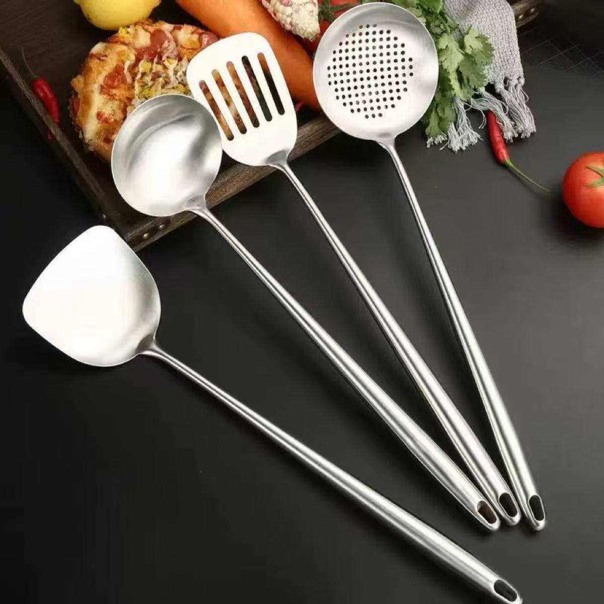 Stainless Steel Wok Spatula Me - Okonomiyaki Spatula reseña y precio