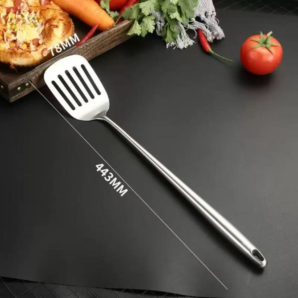 Stainless Steel Wok Spatula Me - Okonomiyaki Spatula reseña y precio