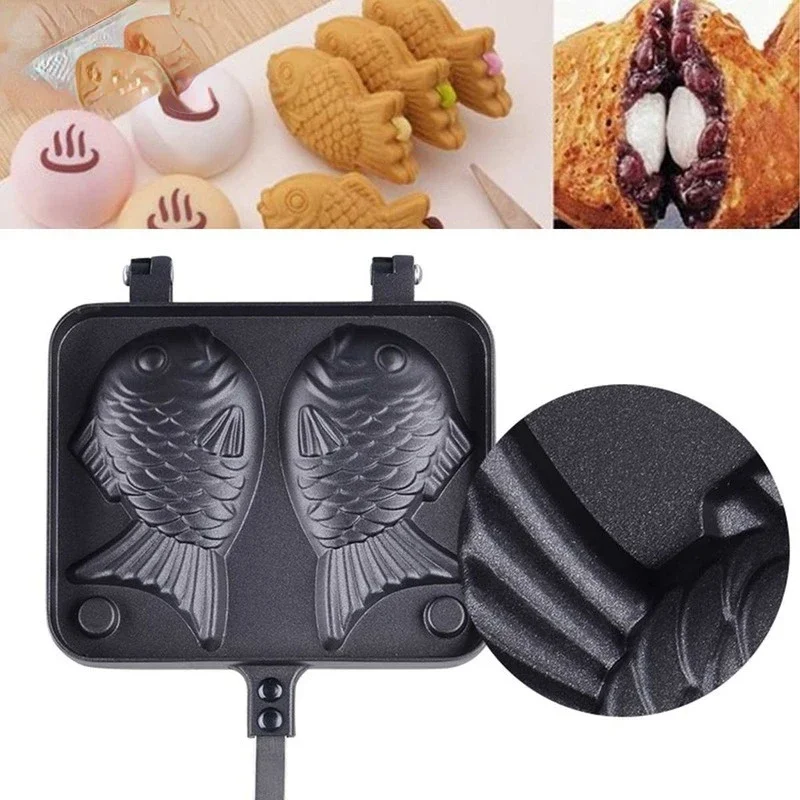 Kitchen Japanese Taiyaki Doubl - Egg Waffle Pan reseña y precio