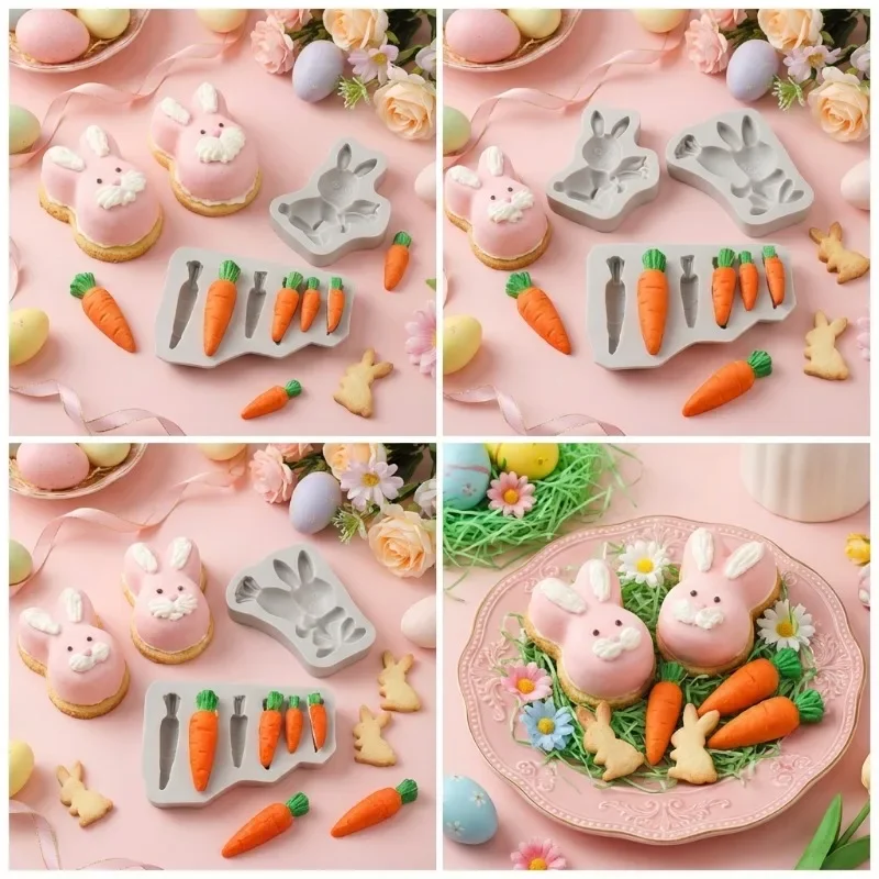 Latest Models 3Pcs Easter Bunn - Bunny Cake Mold reseña y precio