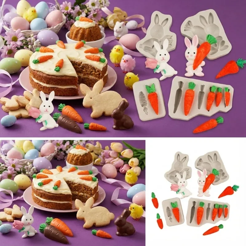 Latest Models 3Pcs Easter Bunn - Bunny Cake Mold reseña y precio