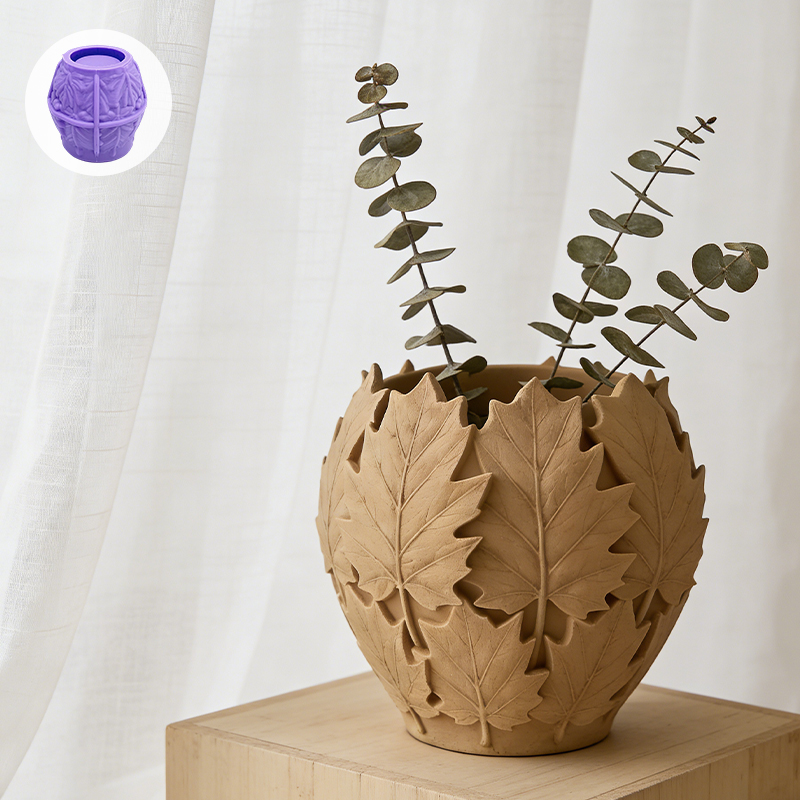 Leaves-shaped silicone art mol - Potsticker Mold reseña y precio