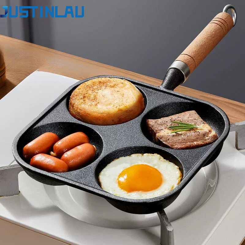 JUSTINLAU 2/4-Hole Omelette Po - Mini Pancake Griddle reseña y precio