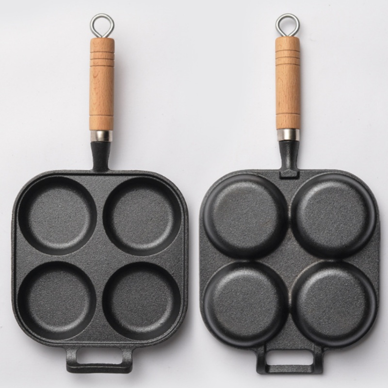 JUSTINLAU 2/4-Hole Omelette Po - Mini Pancake Griddle reseña y precio