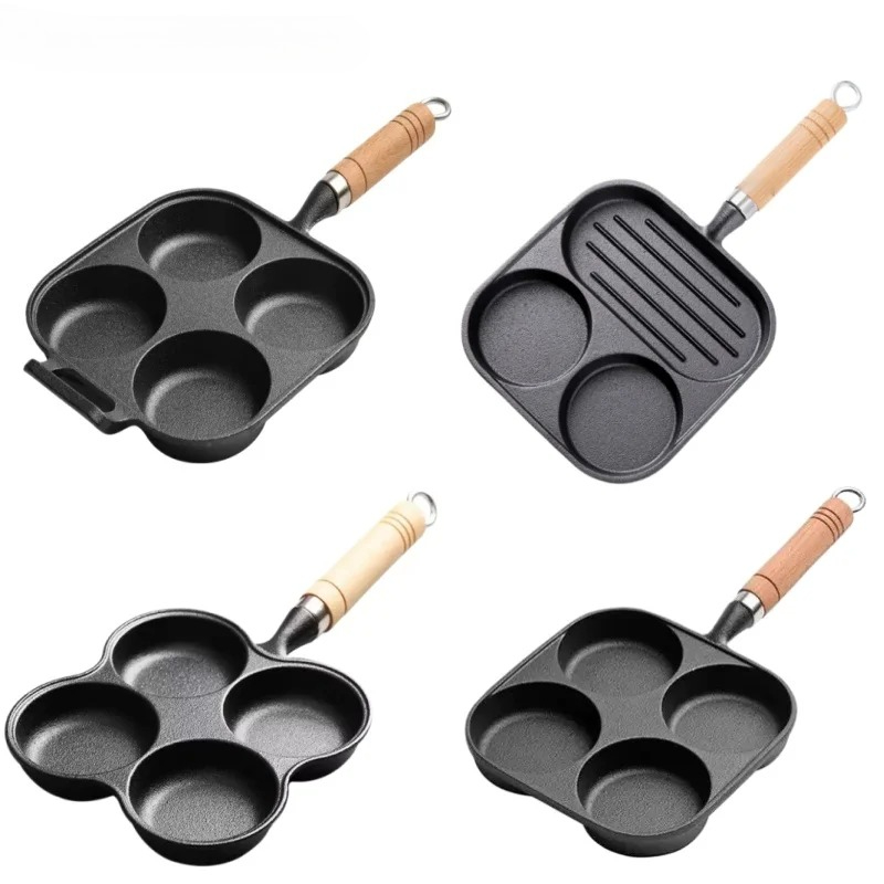 JUSTINLAU 2/4-Hole Omelette Po - Mini Pancake Griddle reseña y precio