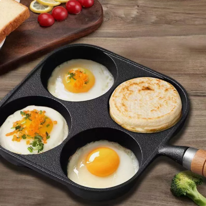JUSTINLAU 2/4-Hole Omelette Po - Mini Pancake Griddle reseña y precio