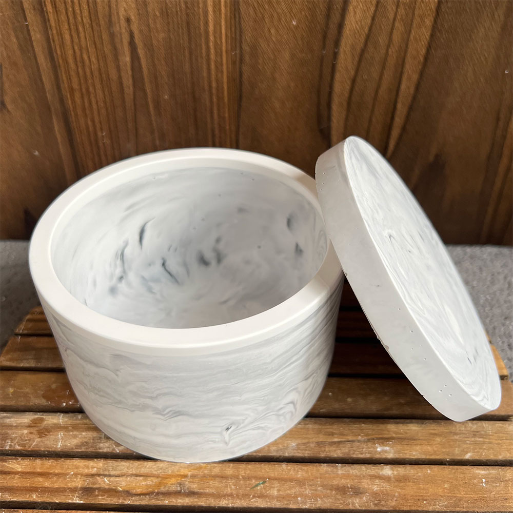 Round Cement Candle Canister S - Potsticker Mold reseña y precio