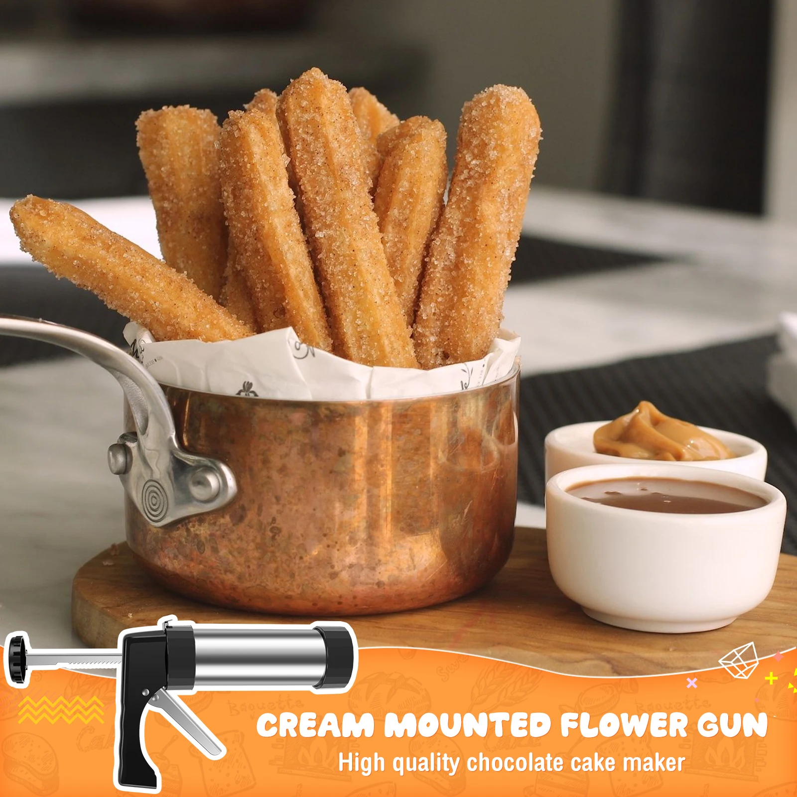 Churro Maker Machine Stainless - Churros Maker Gun reseña y precio