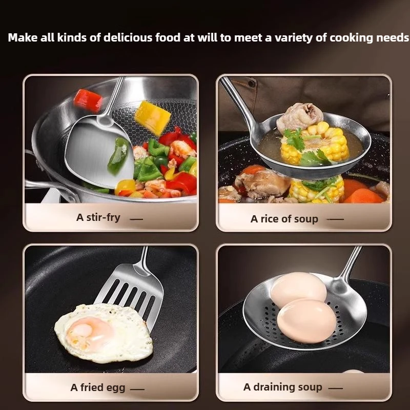 316 Stainless Steel Wok Spatul - Okonomiyaki Spatula reseña y precio