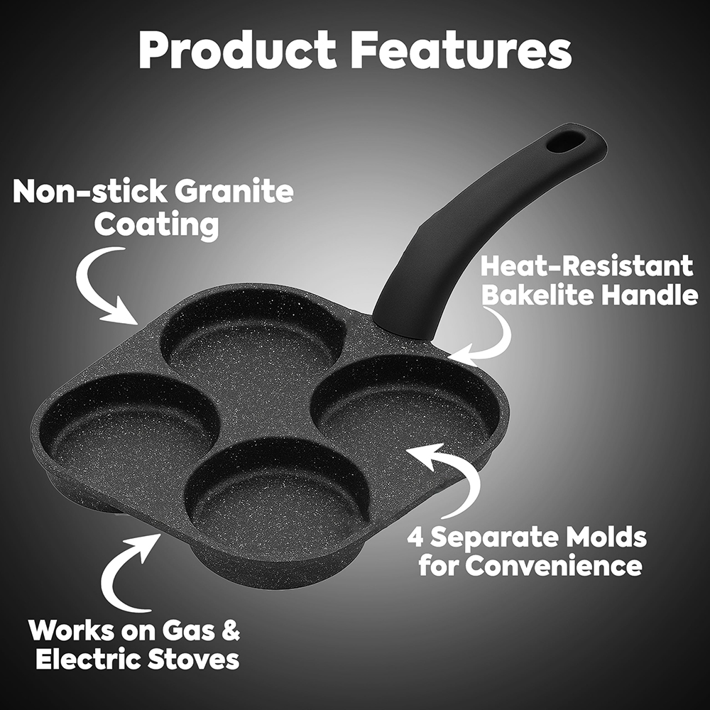 Egg Frying Pan Nonstick Pancak - Mini Pancake Griddle reseña y precio