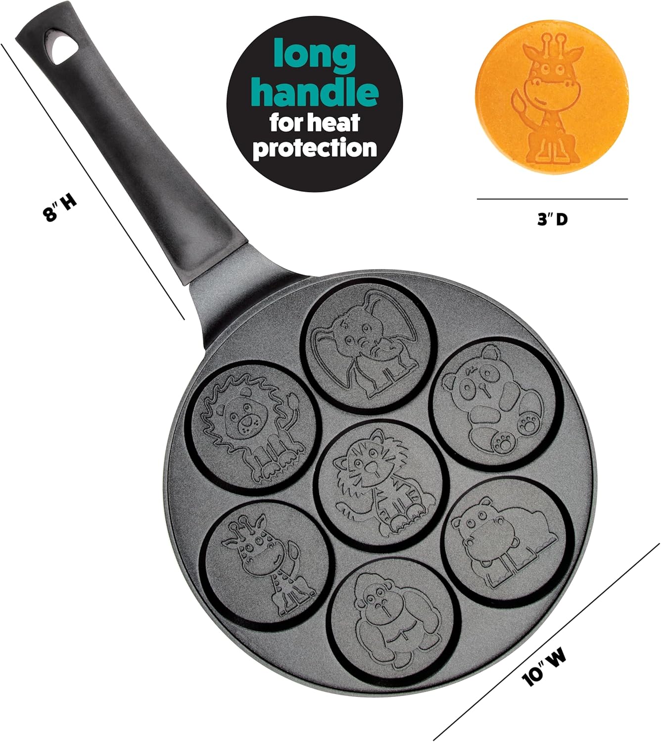 Animal Mini Pancake Pan - Make - Mini Pancake Griddle reseña y precio