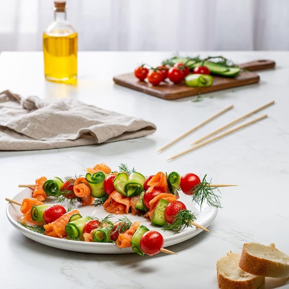 90-1350Pcs BBQ Skewers Bamboo  - Corn Dog Stick reseña y precio